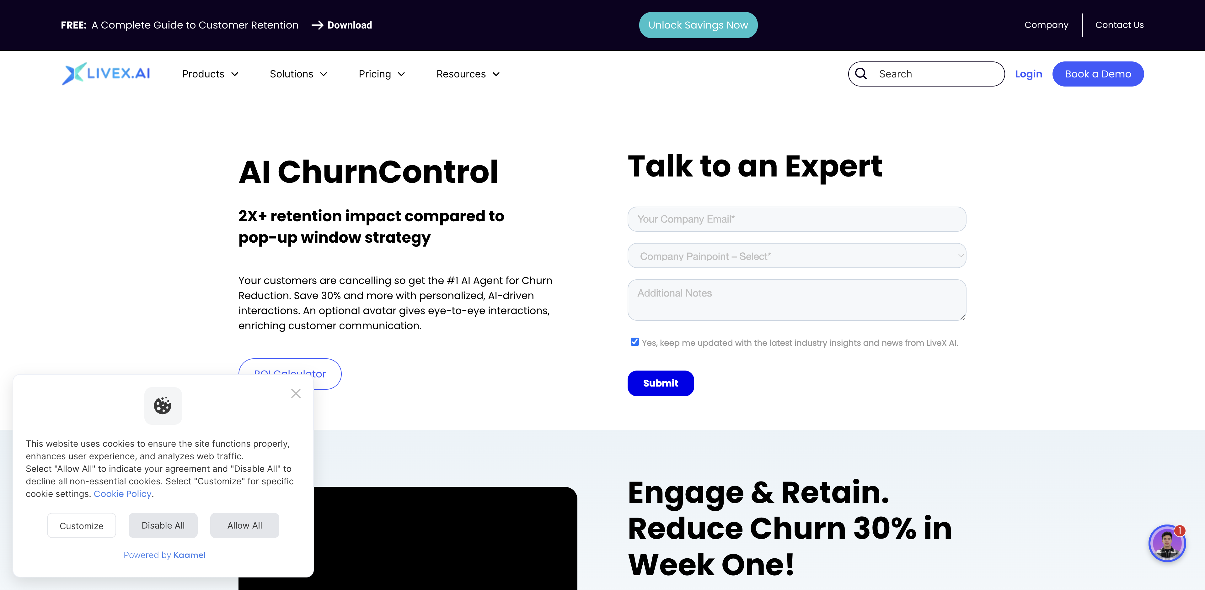 LiveX AI's ChurnControl