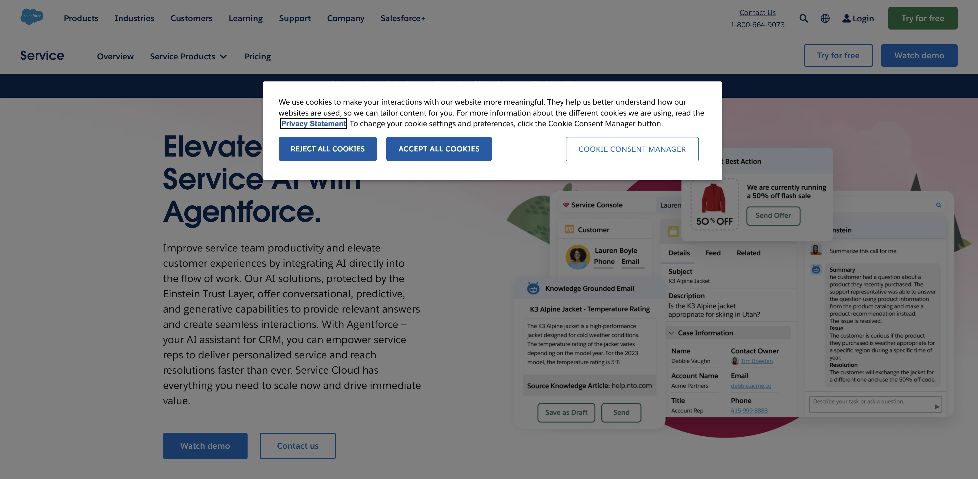 Salesforce AI for Customer Service